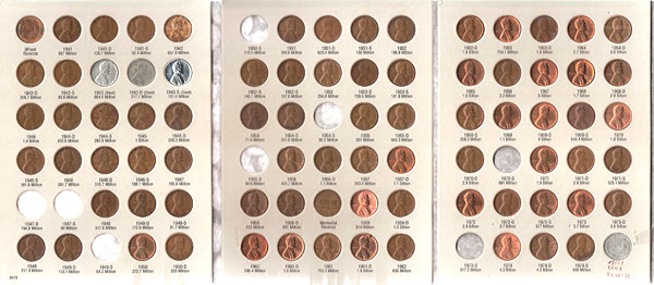 1941-1974 lincoln cents book