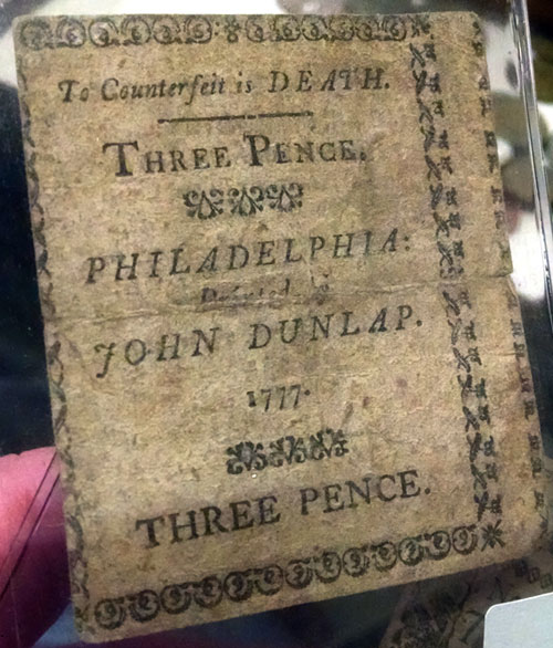 three pence colonial note