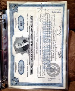 coin binder stock certificate