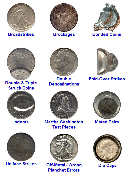 error coins types