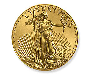 1/10 oz-gold eagle coin