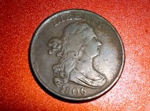 1806 draped bust half cent