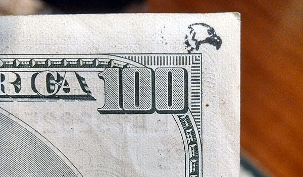 eagle design 100 dollar bill