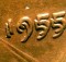 1955 doubled die close up