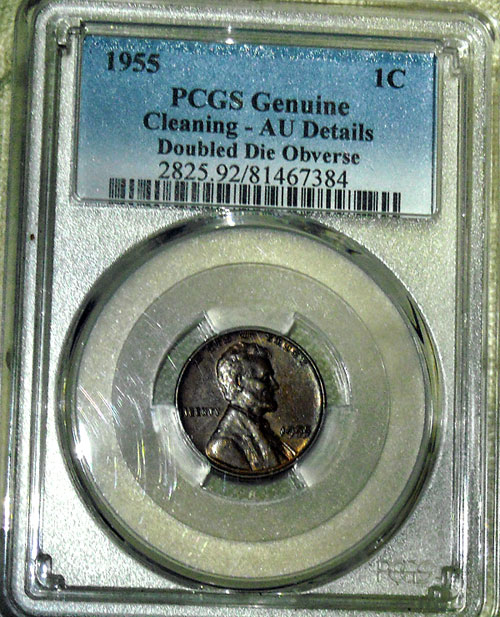 doubled die penny pcgs