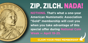 free membership coin week