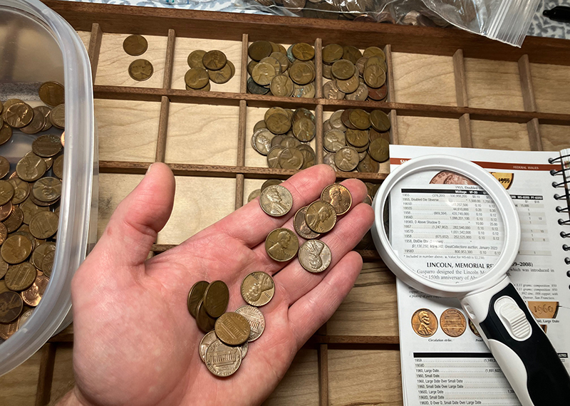 coin board coin sorting