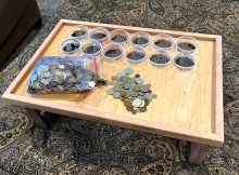 coin board table