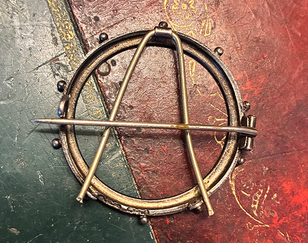 coin brooch pin